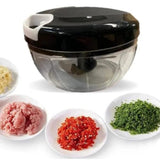 Manual Processor 12X9X2CM Food Garlic Fruit Mushrooms 500ml Multipurpose 3 Blades Multicolored Shredder