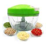 Manual Processor 12X9X2CM Food Garlic Fruit Mushrooms 500ml Multipurpose 3 Blades Multicolored Shredder