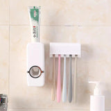 Toothpaste Toothpaste Cream Dispenser with Brush Holder